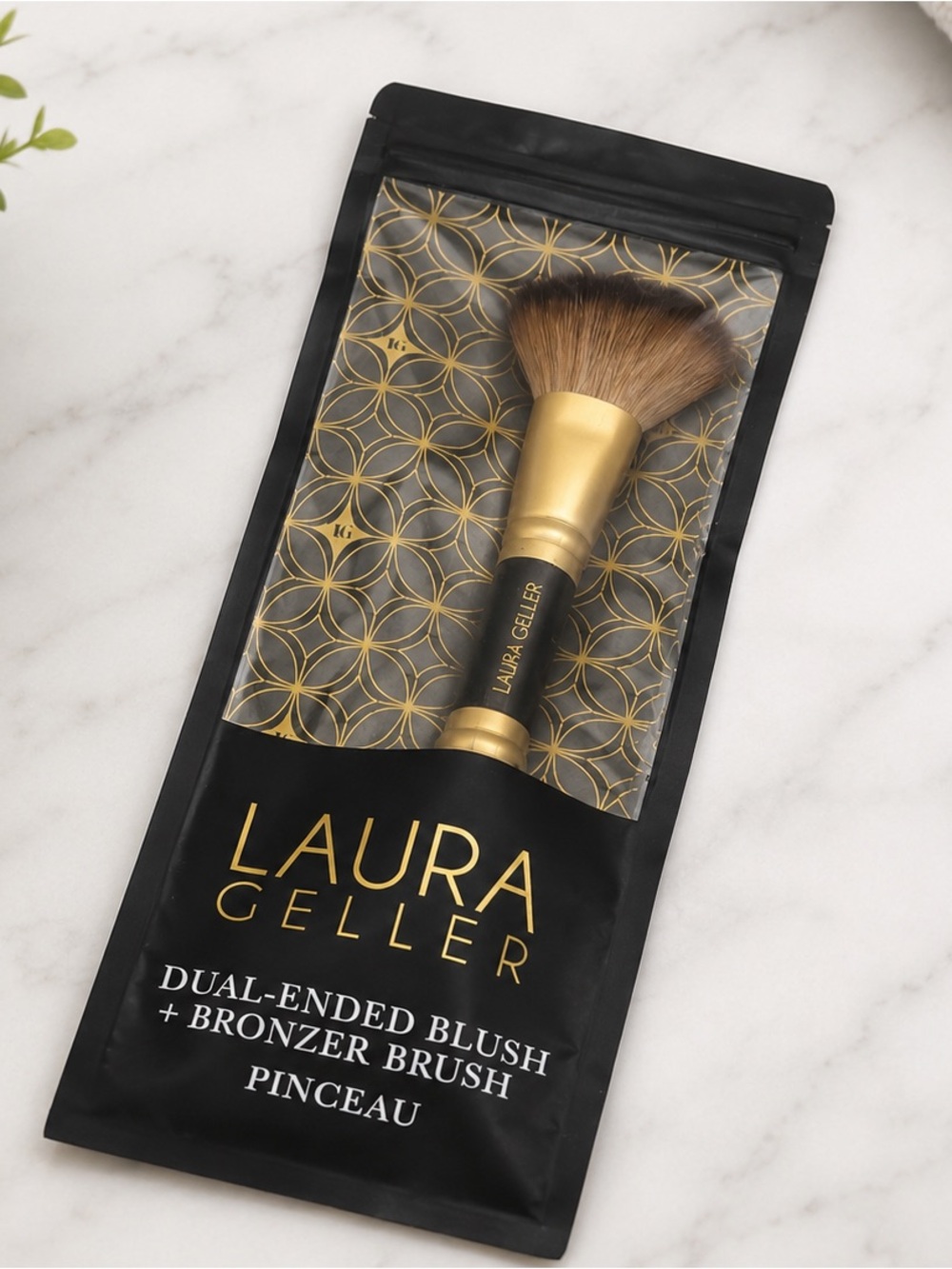 Laura Geller Dual-Ended Blush + Bronzer Brush - New in Package
